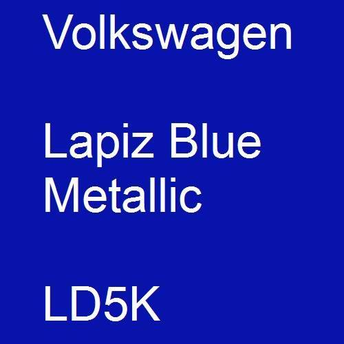 Volkswagen, Lapiz Blue Metallic, LD5K.